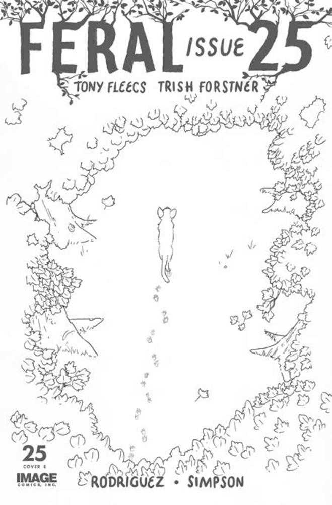 Feral #25 1:25 Cover G Patrick Horvath Black & White Variant