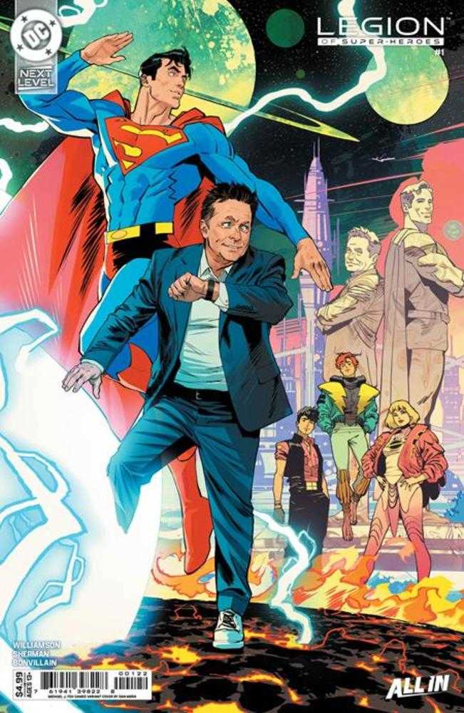 Legion Of Super Heroes #1 Cover H Dan Mora Michael J Fox Cameo Card Stock Variant