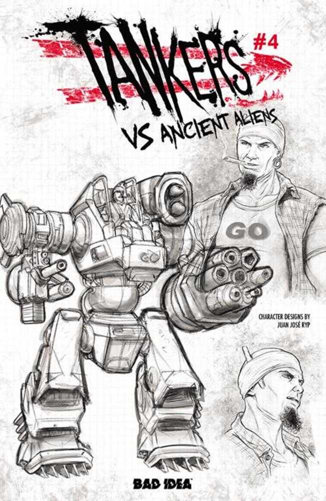 Tankers vs Ancient Aliens #4 (Of 5) Cover C Juan Jose Ryp Design Variant