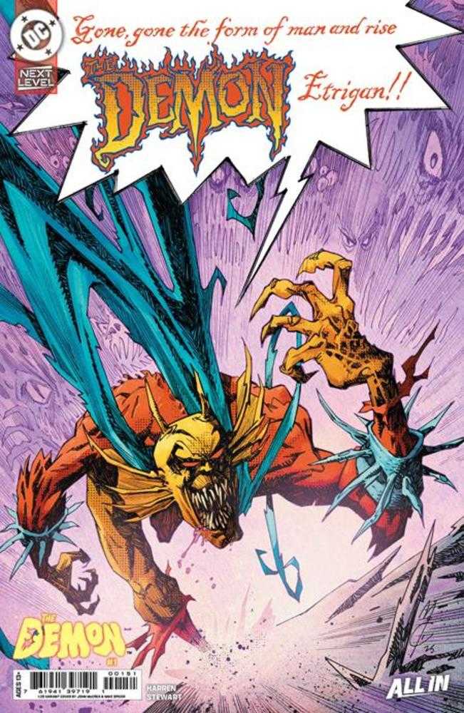 Demon #1 1:25 Cover G John Mccrea Card Stock Variant