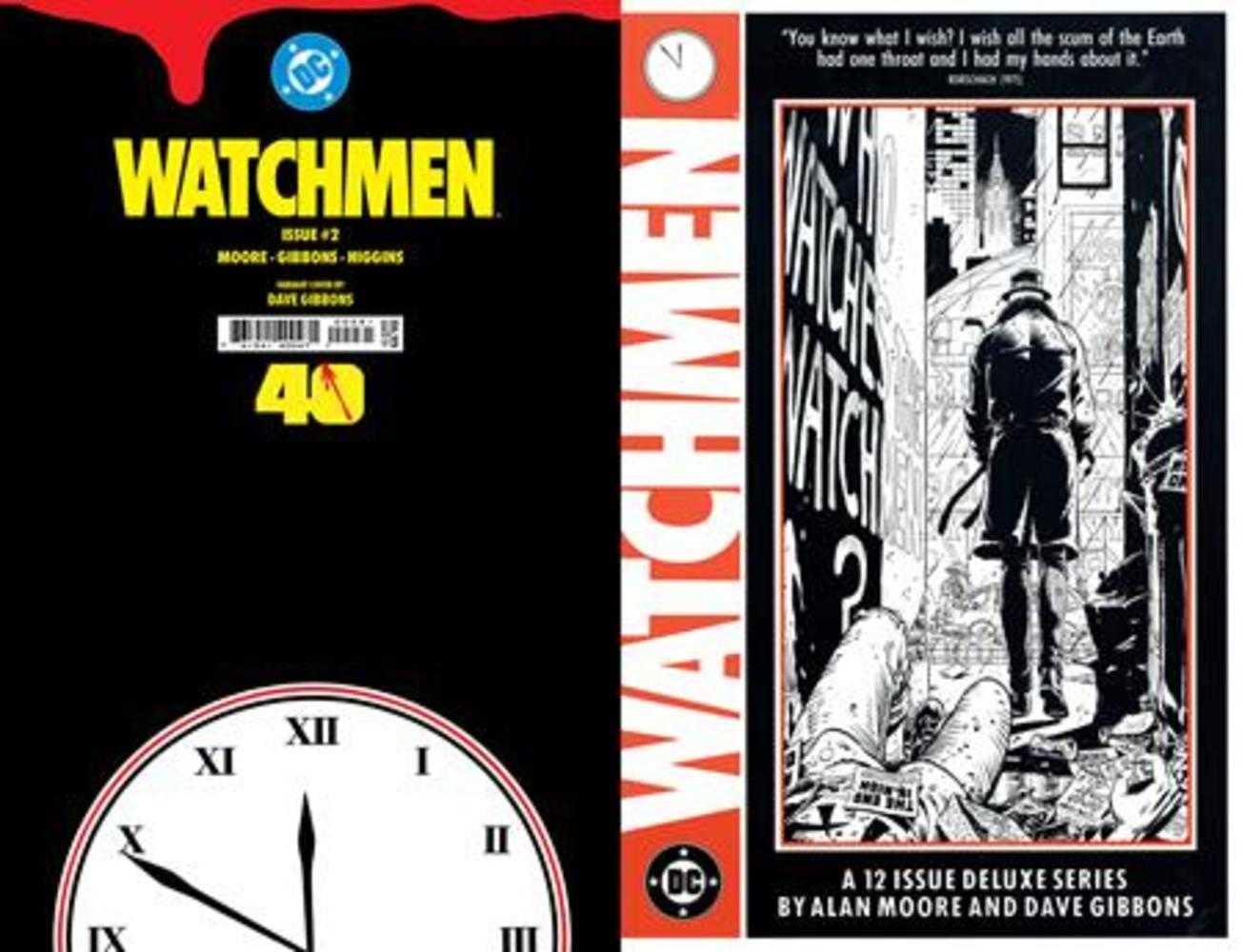 Watchmen #2 (Of 12) Facsimile Edition Cover C Dave Gibbons Foil Variant (Mature)