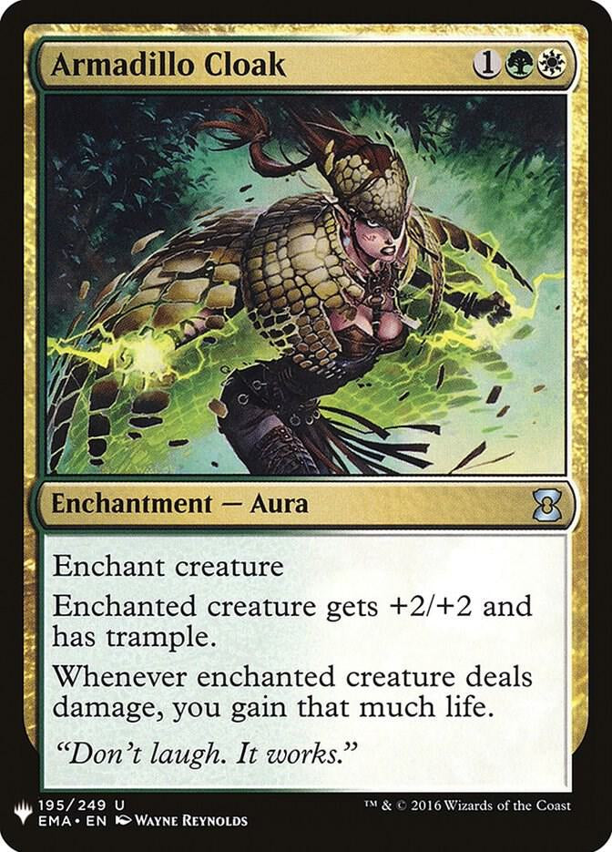 Armadillo Cloak - Green/White