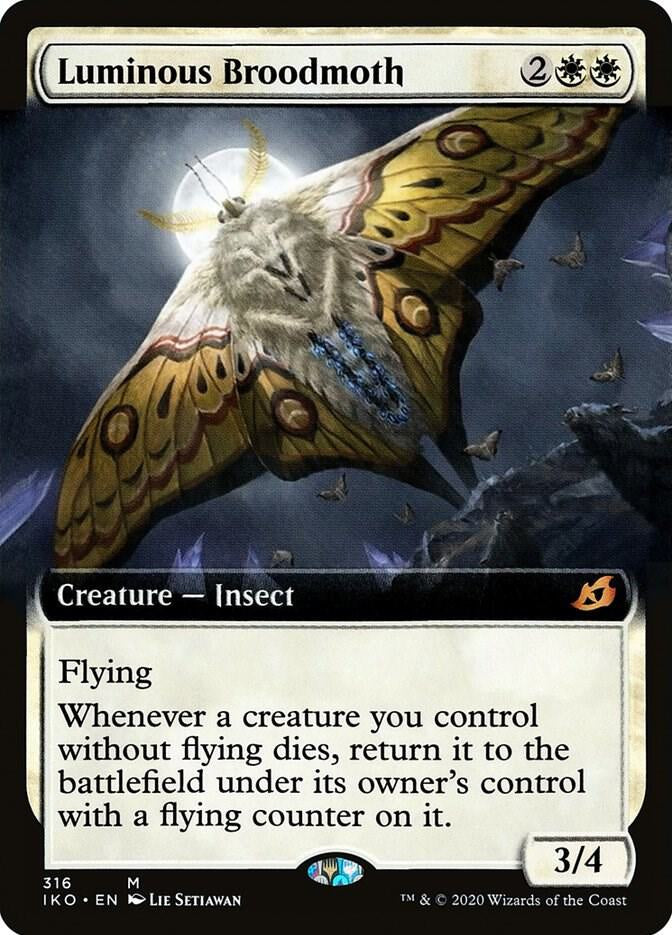 Luminous Broodmoth - White