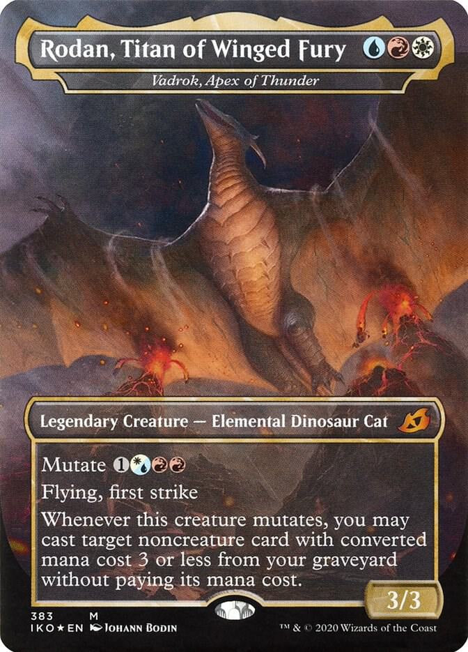 Rodan, Titan of Winged Fury - Vadrok, Apex of Thunder - Blue/Red/White