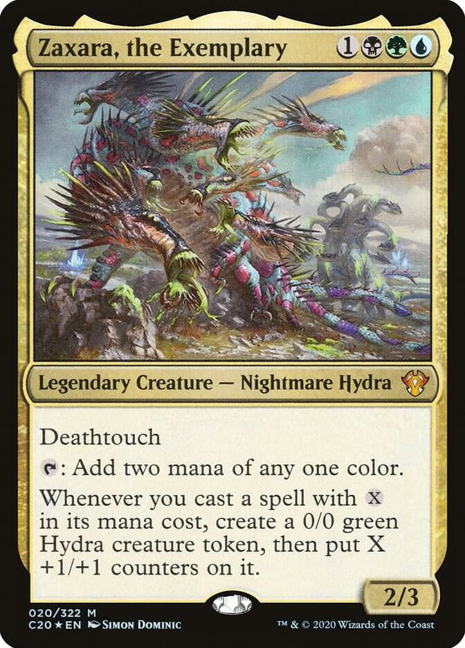 Zaxara, the Exemplary - Black/Green/Blue
