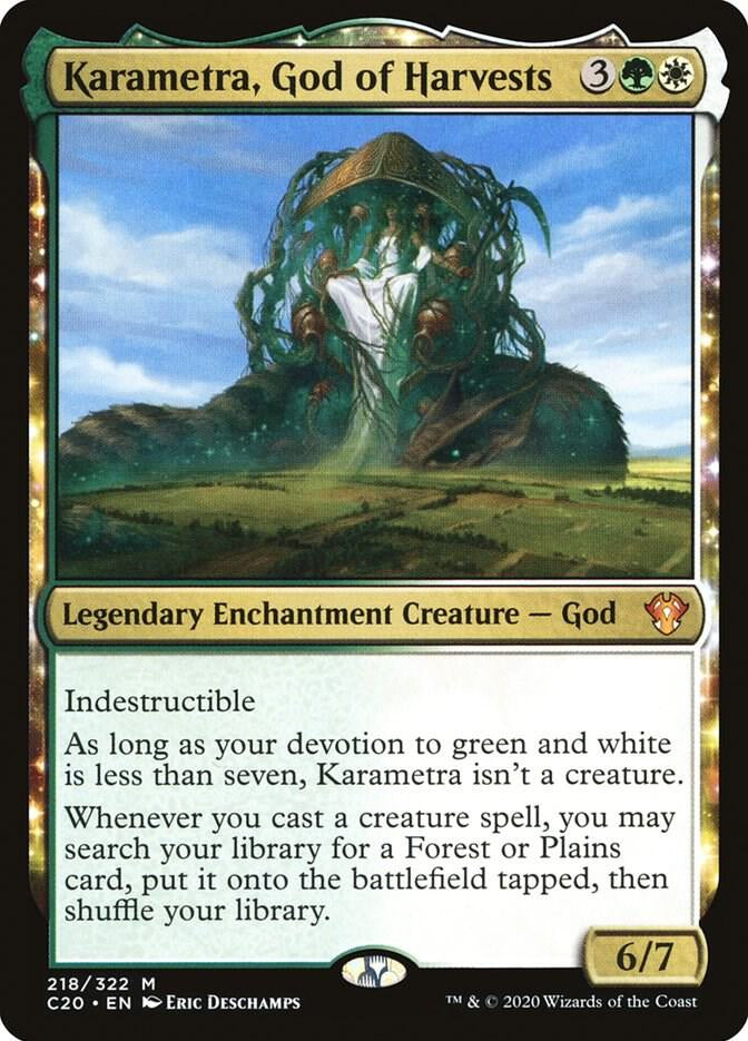 Karametra, God of Harvests - Green/White