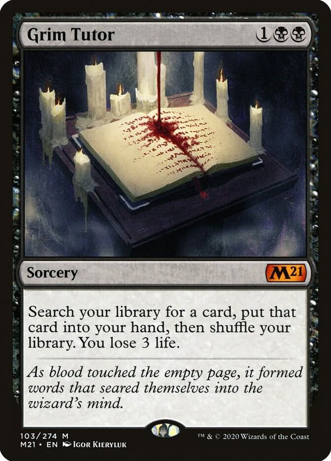 Grim Tutor - Sorcery - Black