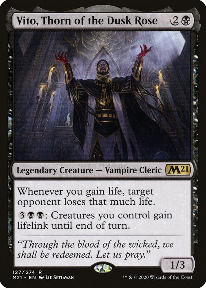 MtG 2021 Core Set Rare Vito, Thorn of the Dusk Rose #127 MtG 2021 Core Set Rare Vito, Thorn of the Dusk Rose #127