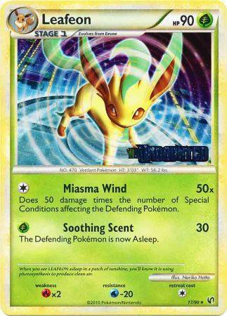shiny leafeon pokemon card Leafeon