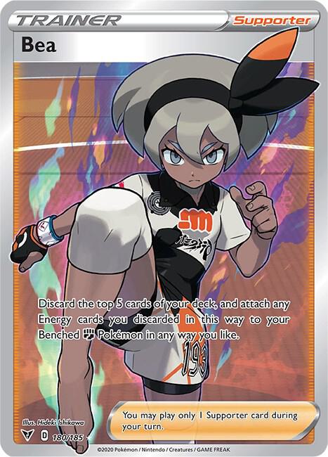 pokemon supporter cards value Bea - Trainer