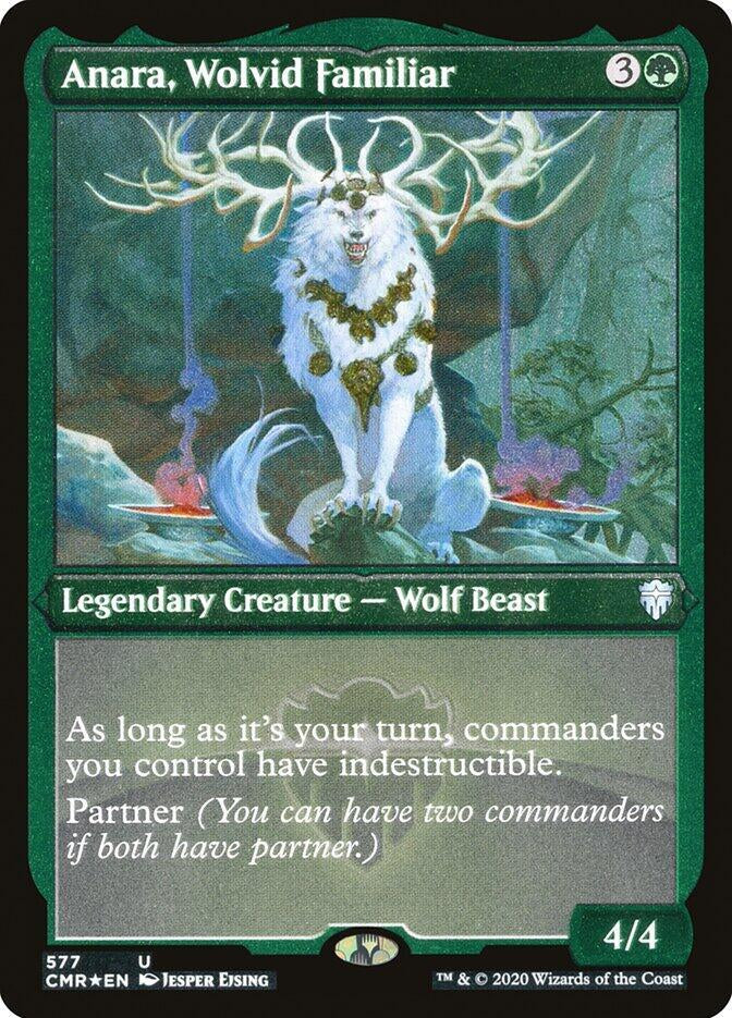 Anara, Wolvid Familiar - Legendary Creature - Wolf Beast - Green
