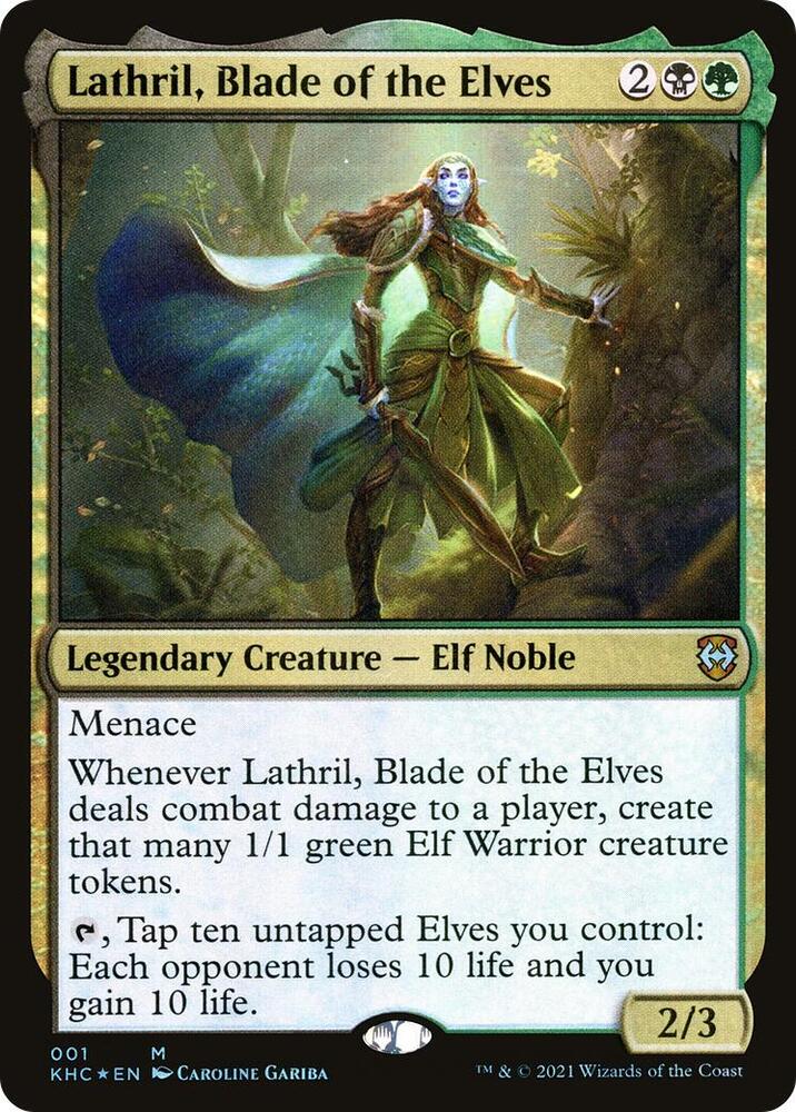 Lathril, Blade of the Elves - Black/Green