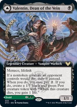 Valentin, Dean of the Vein / Lisette, Dean of the Root - Black/Green