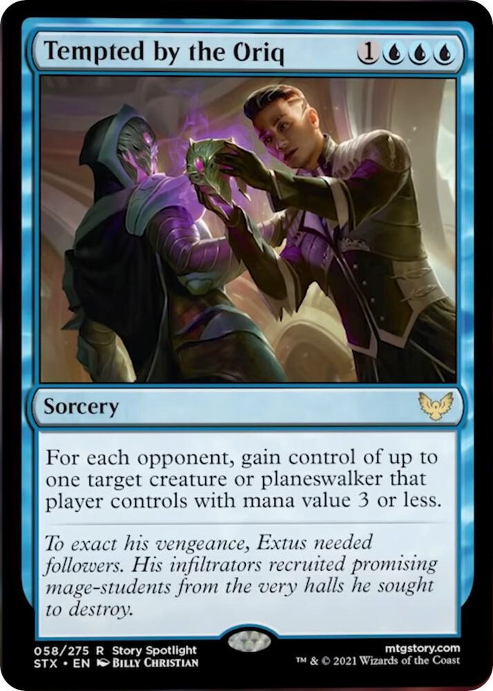 Tempted by the Oriq - Blue