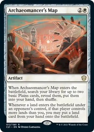 Archaeomancer's Map - White