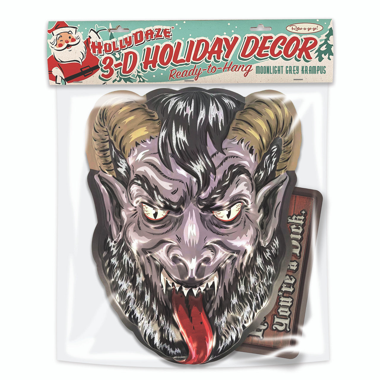 Krampus 3D Wall Decor w/Bag