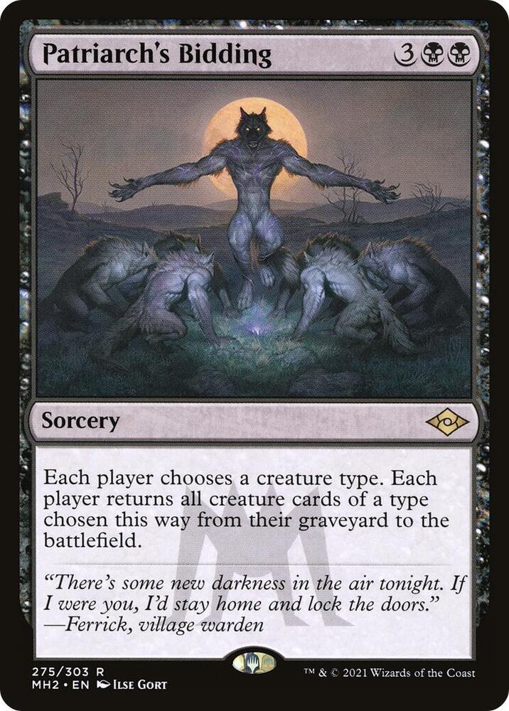 Patriarch's Bidding - Black