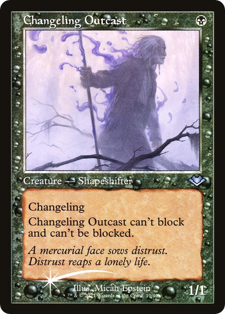 Changeling Outcast - Creature - Shapeshifter - Black Infinity Flux Changeling Outcast - Creature - Shapeshifter - Black Infinity Flux