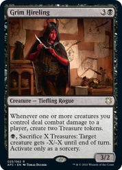 Grim Hireling - Creature - Tiefling Rogue Black