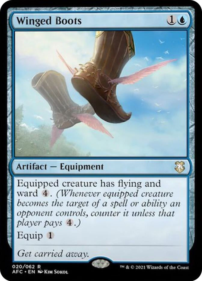 Winged Boots - Blue