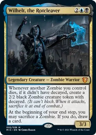 Wilhelt, the Rotcleaver - Blue/Black