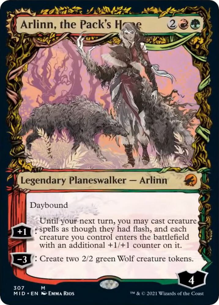 Arlinn, the Pack's Hope / Arlinn, the Moon's Fury - Red/Green