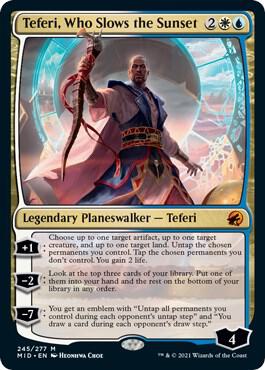 Teferi, Who Slows the Sunset - White/Blue