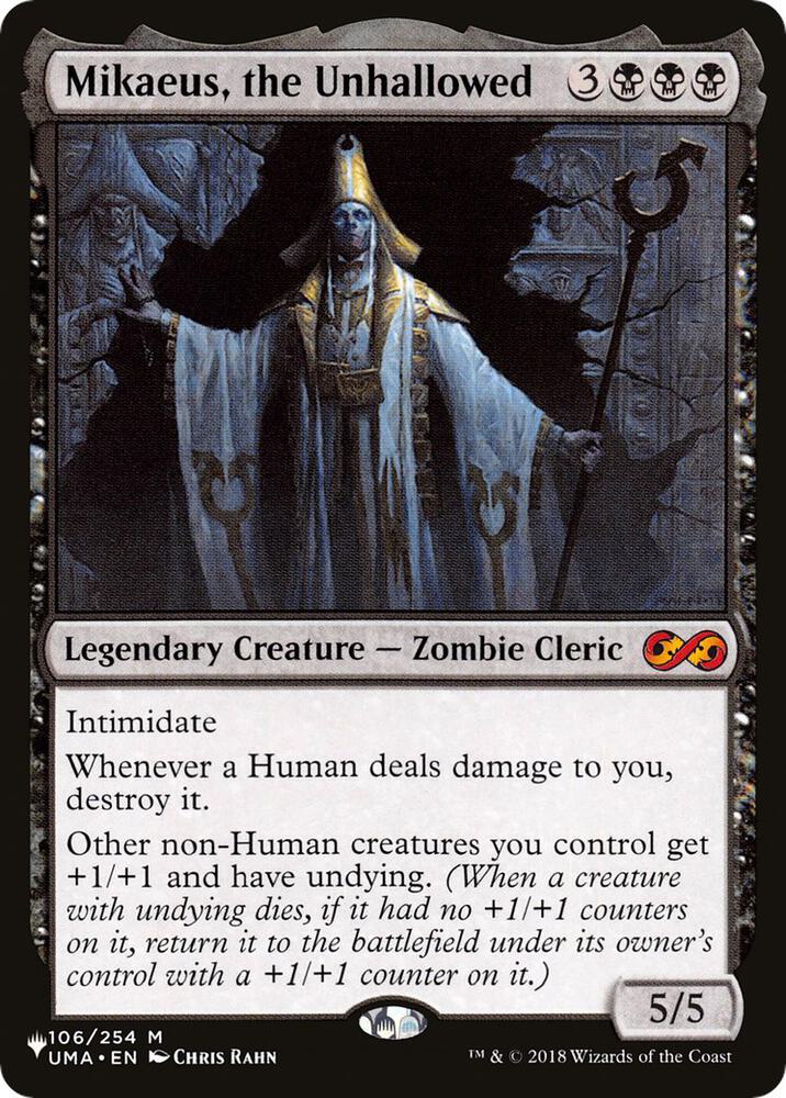 Mikaeus, the Unhallowed - Legendary Creature - Zombie Cleric Black
