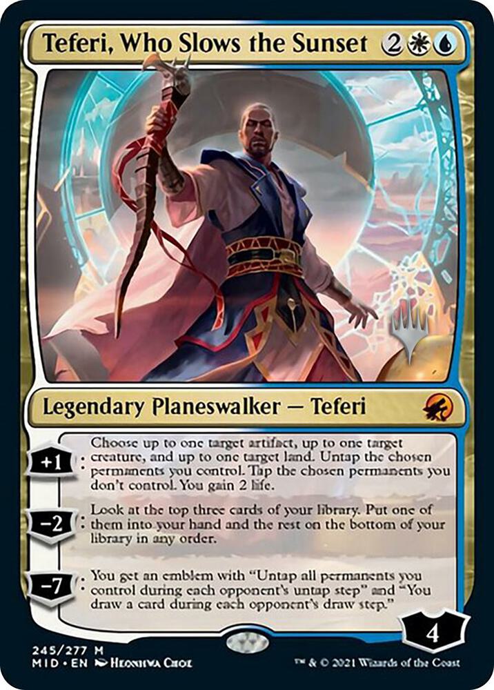 Teferi, Who Slows the Sunset - White/Blue