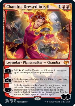 Chandra, Dressed to Kill - Legendary Planeswalker - Chandra - Red