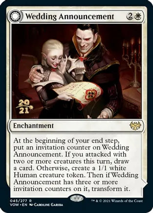Wedding Announcement / Wedding Festivity - White