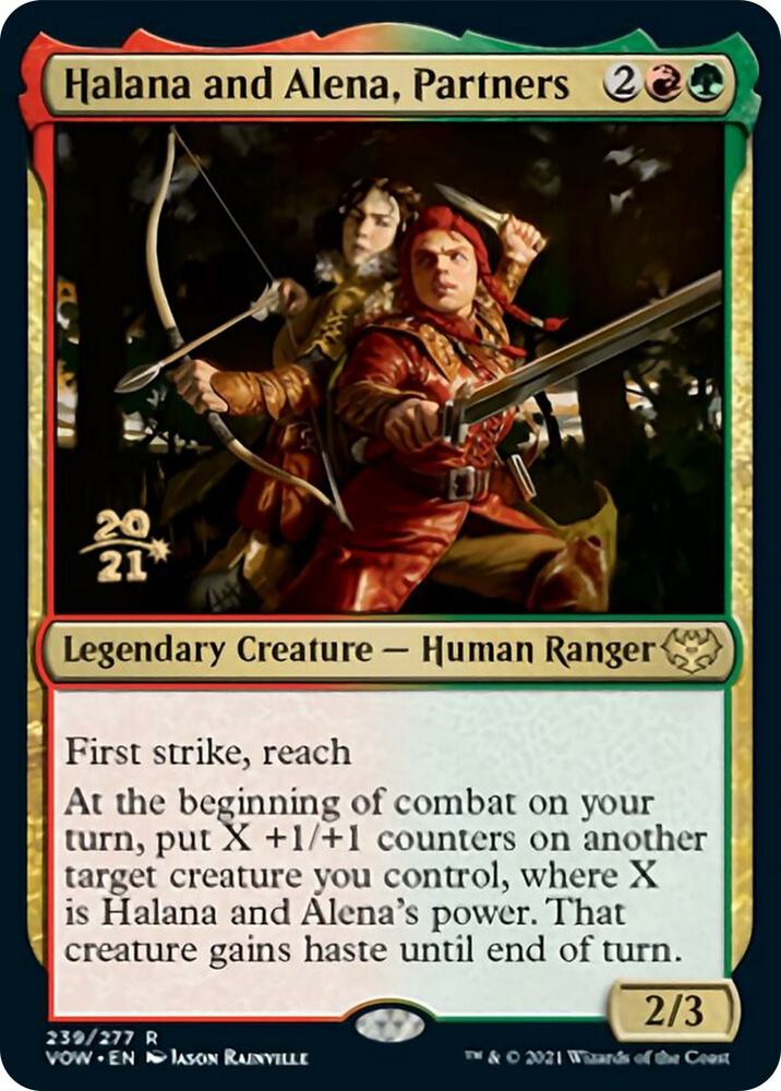 Halana and Alena, Partners - Red/Green