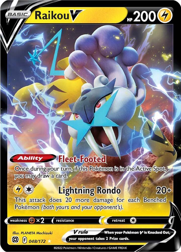 lightning pokemon cards Raikou V - Lightning