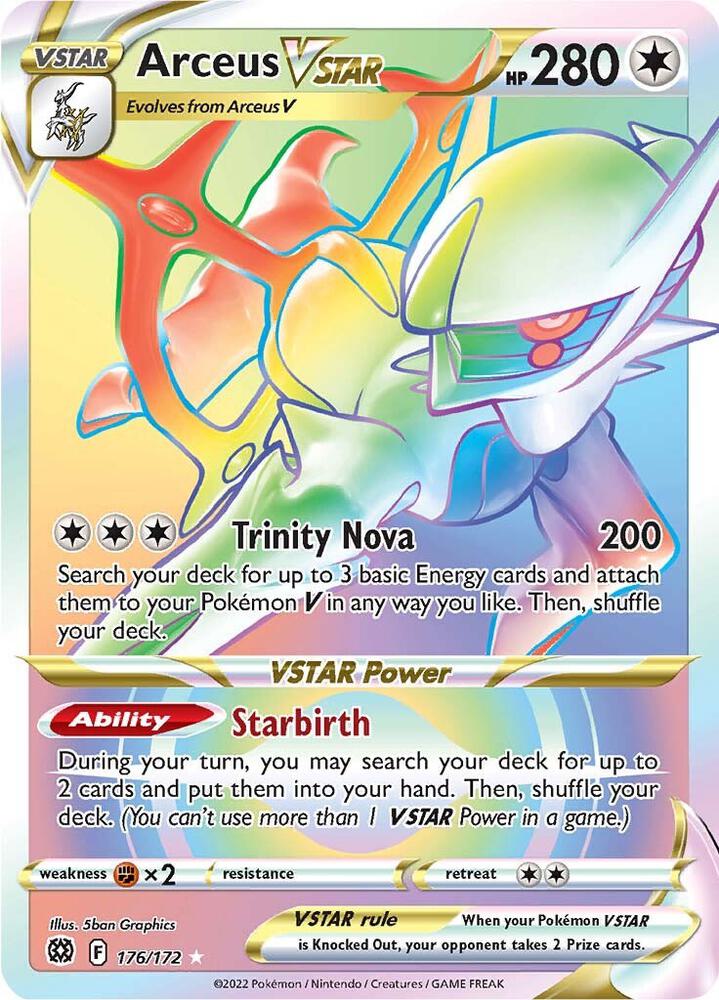rare colorless cards Arceus VSTAR