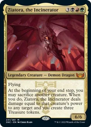 Ziatora, the Incinerator - Black/Red/Green