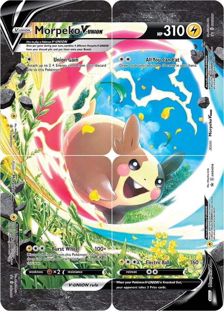 Morpeko V-Union [Set of 4] - SWSH: Sword & Shield Promo Cards (SWSD) - Lightning