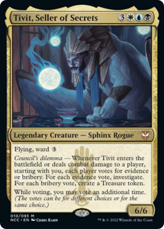 Tivit, Seller of Secrets - White/Blue/Black