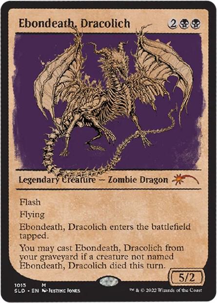 Ebondeath, Dracolich - Legendary Creature - Zombie Dragon Black