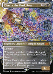 Elenda, the Dusk Rose - White/Black