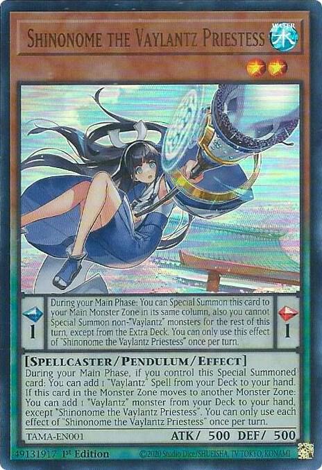 Shinonome the Vaylantz Priestess - Yugioh - Spellcaster/Pendulum/Effect