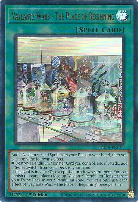 Vaylantz Wars - The Place of Beginning - Yugioh - Spell Card