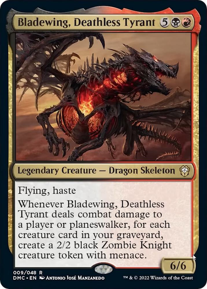 Bladewing, Deathless Tyrant - Black / Red
