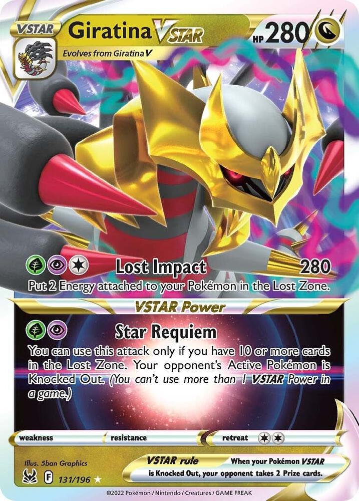golden vstar pokemon card Giratina VSTAR