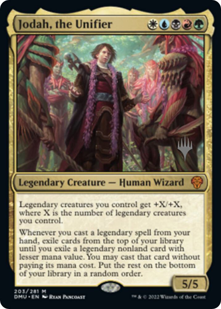 mtg exile cards from the top of your library until Jodah, the Unifier