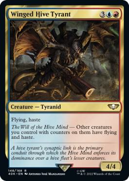 Winged Hive Tyrant  - Blue/Red