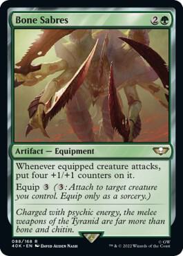 Bone Sabres - Green/Artifact