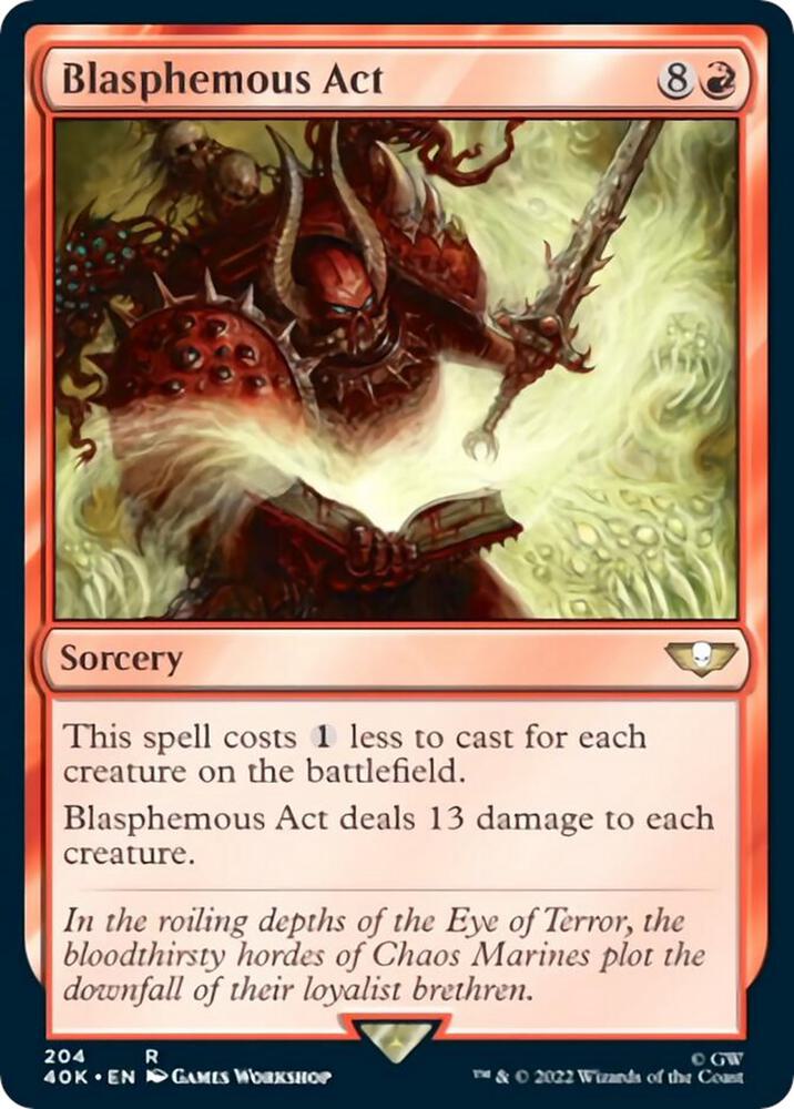 Blasphemous Act - sorcery - Red - Staple