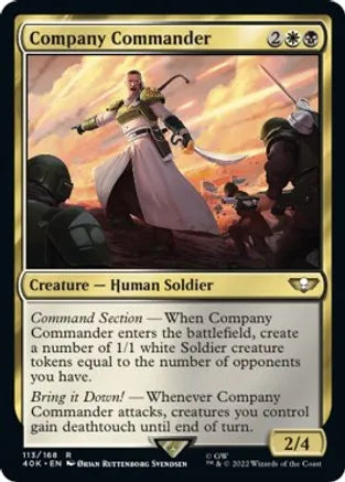Company Commander - White/Black