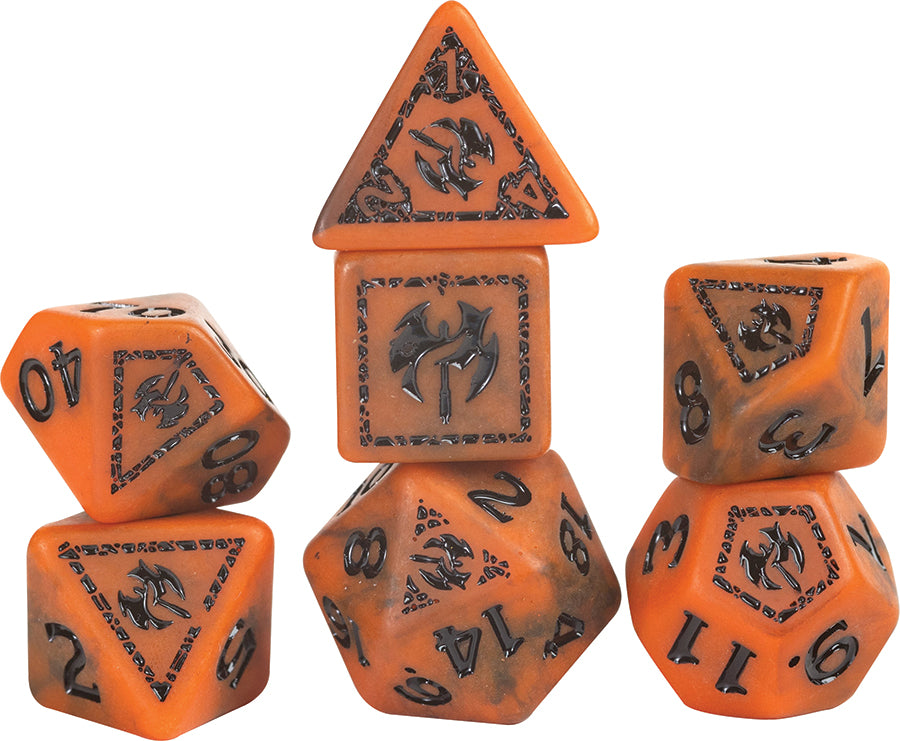 Dungeons & Dragons: Adventure Dice - Barbarian Orange