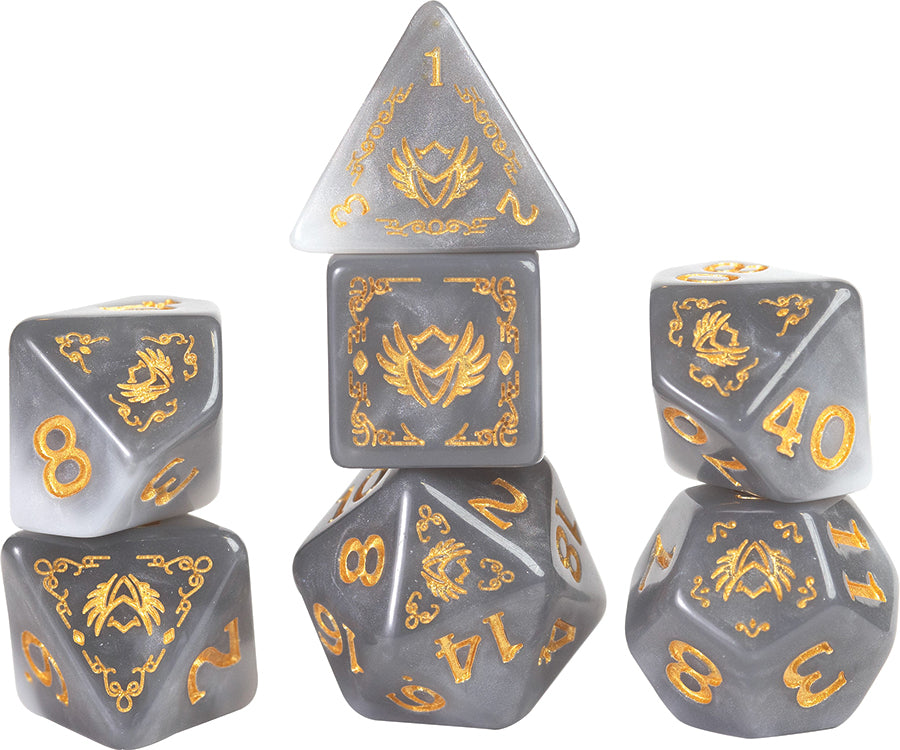 Dungeons & Dragons: Adventure Dice - Paladin White/Grey